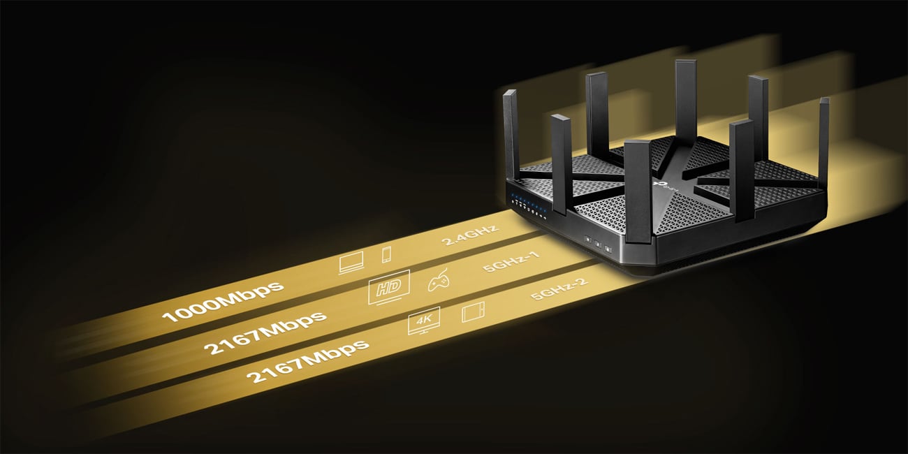 TP-Link Archer C5400 Wi-Fiルーター Archer C5400X | AC5400 MU-MIMO Tri-Band Gaming Router | TP